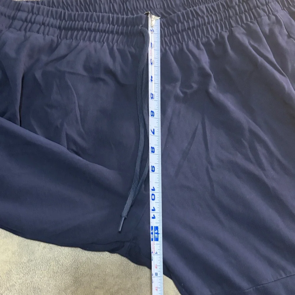 Adidas Joggers Mens 2XL Navy‎ Blue Logo Graphic Elastic Waist Sweatpants 7180
